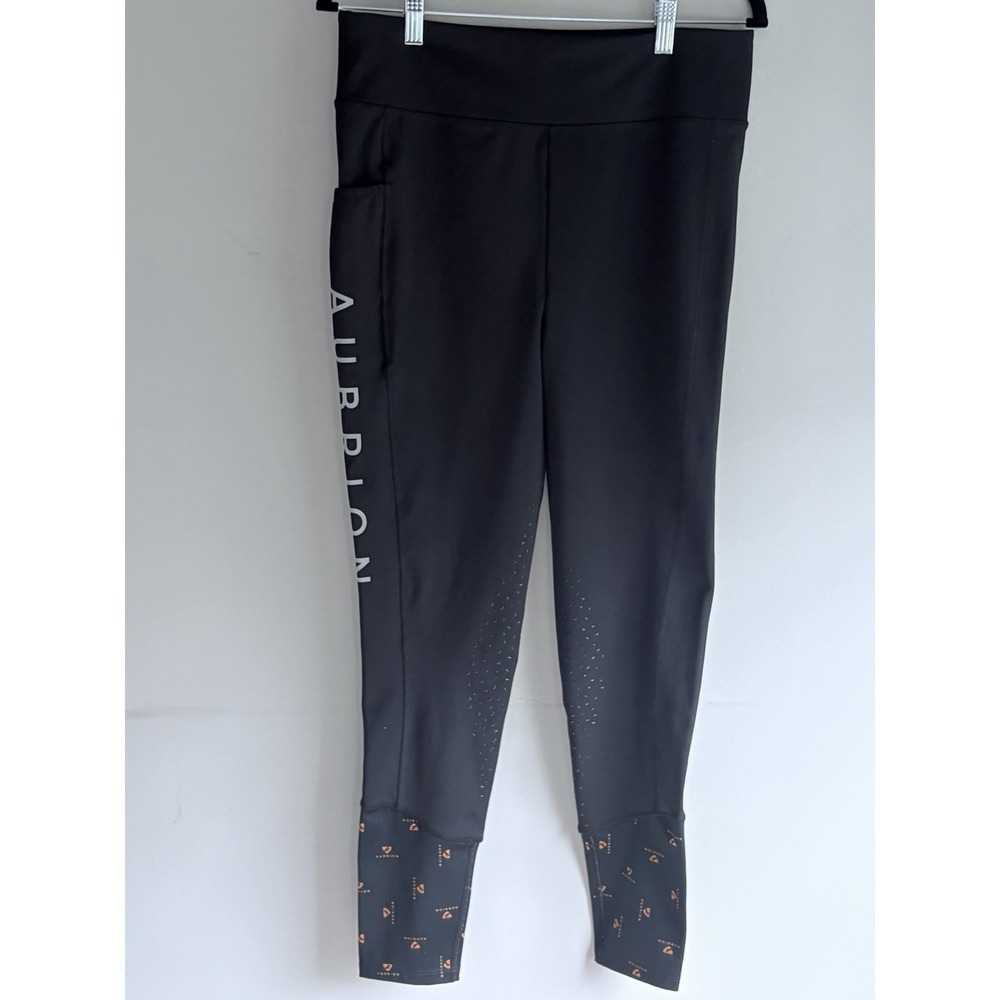 Aubrion Riding Tights Equestrian Leggings Silicone Grip Athletic Pants‎ Large